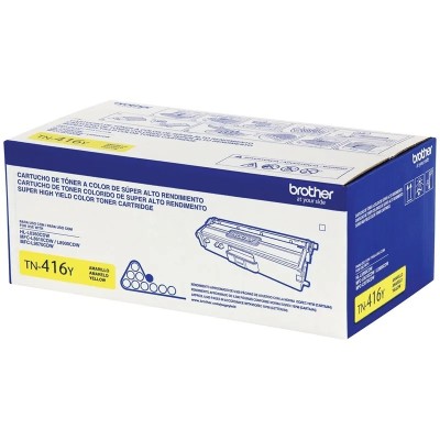 TONER BROTHER TN-416 YELLOW 6.5K PAG. (HL-8360CDW / MFC-L8610CDW / MFC-L8900CDW / MFC-L9570CDW)