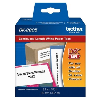 Cinta Brother DK-2205 Rollo Continuo 62mm x 30mts
