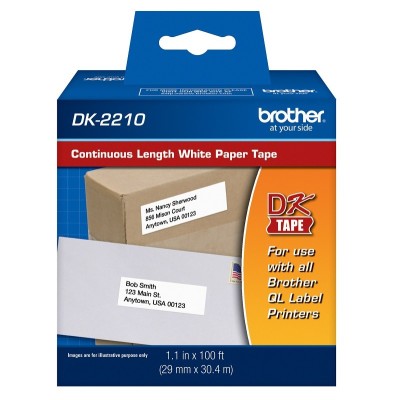 Cinta Brother DK-2210 Rollo Continuo 29mm x 30mts
