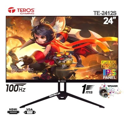 Monitor Teros TE-2412S, 23.8" Plano IPS 100HZ 1MS SPEAKER