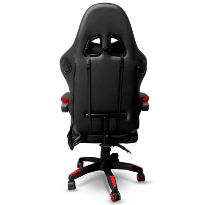 Silla DP Gamer PRO-RD luz RGB Masajeador y Parlantes Red