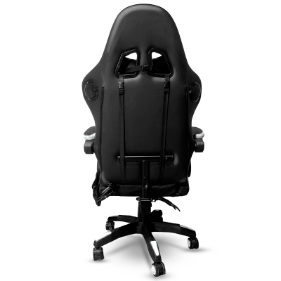 Silla DP Gamer PRO-WT luz RGB Masajeador y Parlantes White