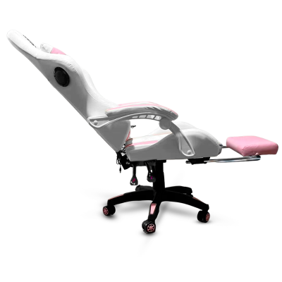 Silla DP Gamer PRO-PK luz RGB Masajeador y Parlantes Pink