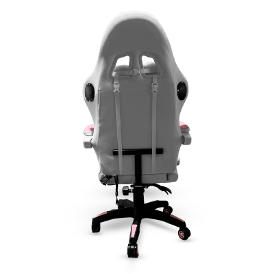 Silla DP Gamer PRO-PK luz RGB Masajeador y Parlantes Pink