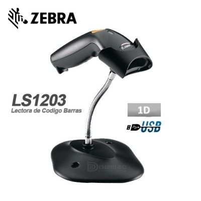 LECTOR DE CODIGO DE BARRA ZEBRA LS1203 1D / USB